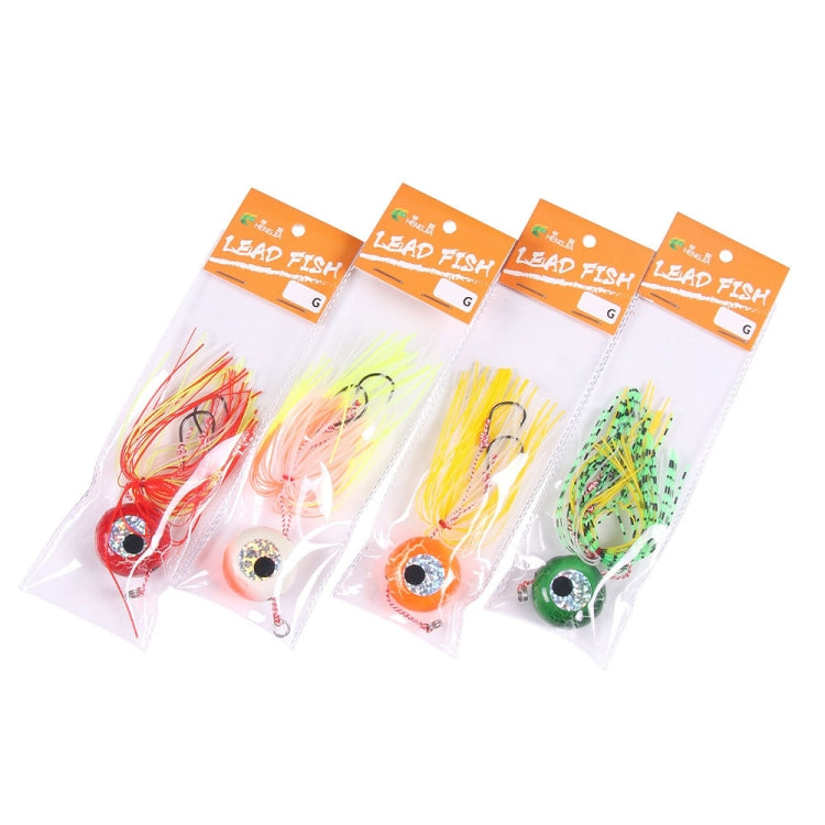 HENGJIA Bearded Guy Lead Sinker Big Head Lead Bait Sea Fishing Hook, Specification: 120G(4) by HENGJIA