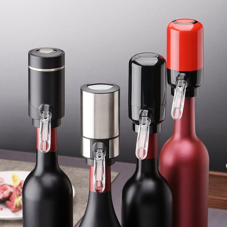 Electric Red Wine Decanter Dispenser,Style: Stainless Steel With Base by bashfashion