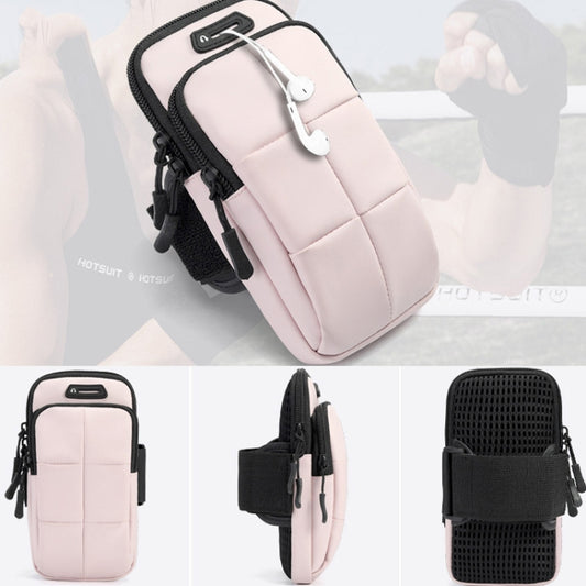 X3022 Sports Running Mobile Phone Arm Bag Fitness Waterproof Wrist Bag(Pink) by bashfashion