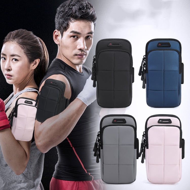 X3022 Sports Running Mobile Phone Arm Bag Fitness Waterproof Wrist Bag(Beige) by bashfashion