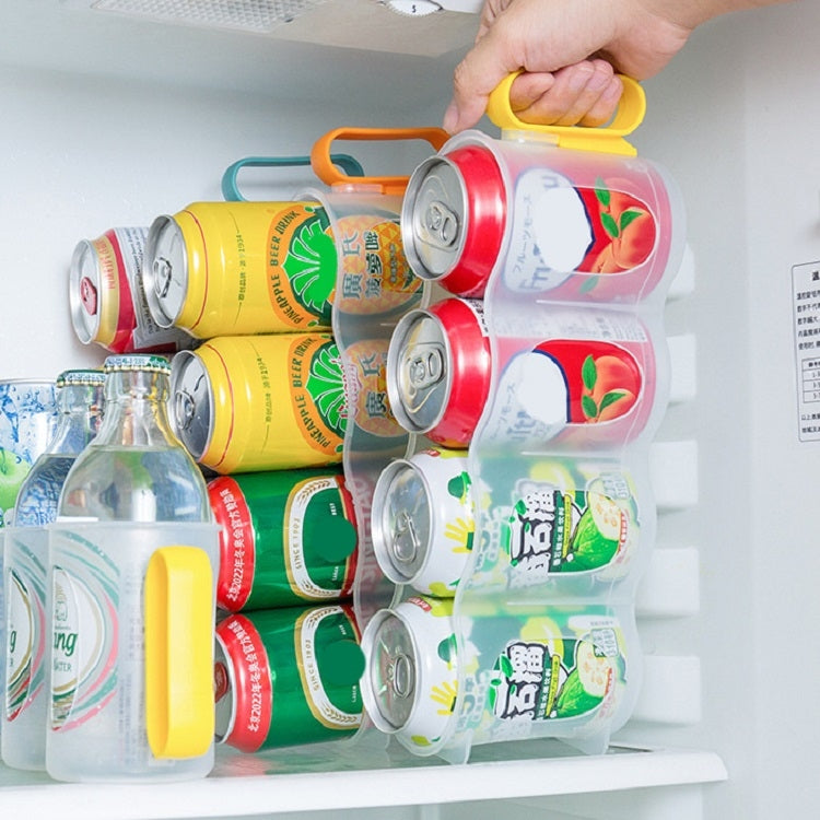 Beer Cola Refrigerated Transparent Storage Box(Green) by bashfashion