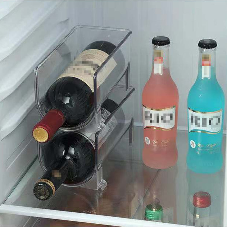 PET Layered Red Wine Stand Refrigerator Beer Beverages Storage Box(TX506) by bashfashion
