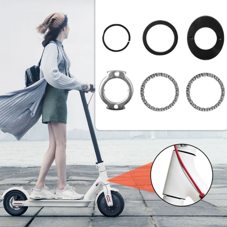 6pcs/set Electric Scooter Wrist Set Kit For Xiaomi Mijia M365/Pro(Black) by bashfashion