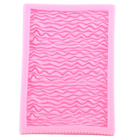 CC562 Food Grade Fondant Silicone Mold Pleated Skirt Cake Decorating Tool by bashfashion