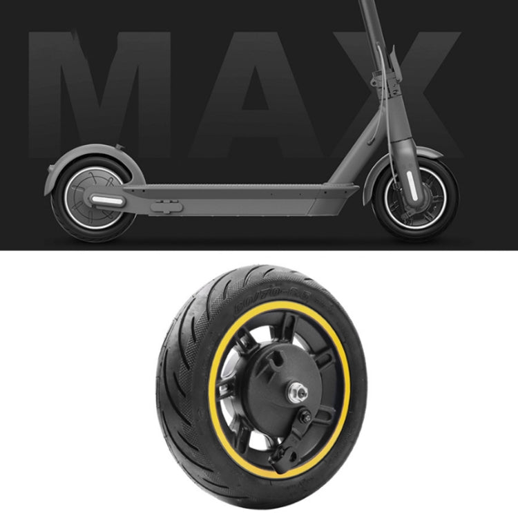 10 inch Electric Scooter Front Wheel Tubeless For Ninebot MAX G30(Yellow) by bashfashion