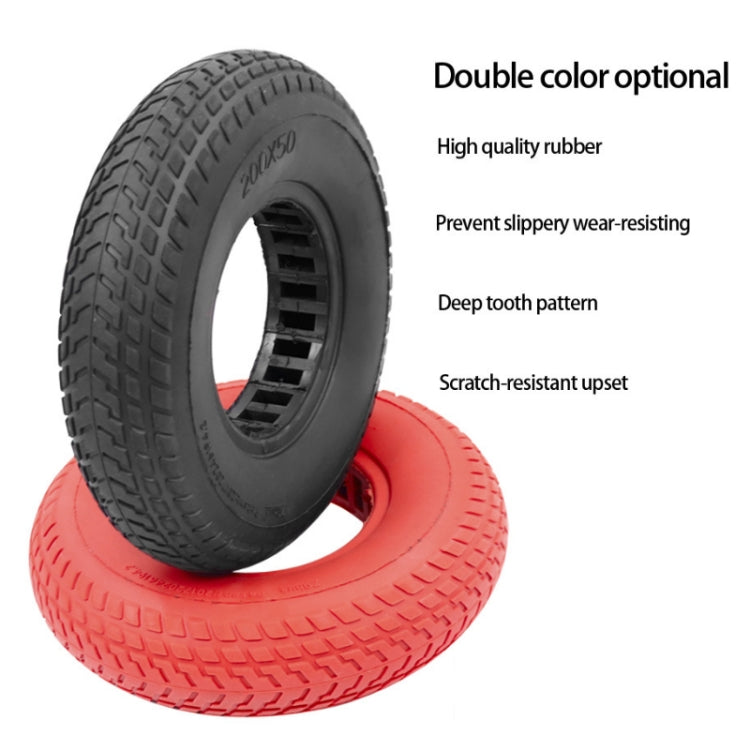 8 inch Hollow Solid Rubber Tire For Xiaomi Scooter, Color: Black by bashfashion