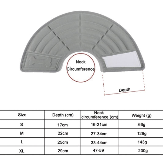 Pet Grooming Anti-Bite Neck Ring, Specification: M(Black) by bashfashion