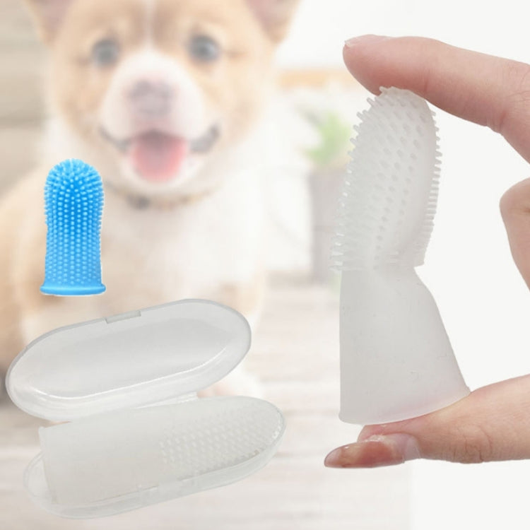 Pet Silicone Teeth Scaffolding Oral Cleaning Toothbrush(White) by bashfashion