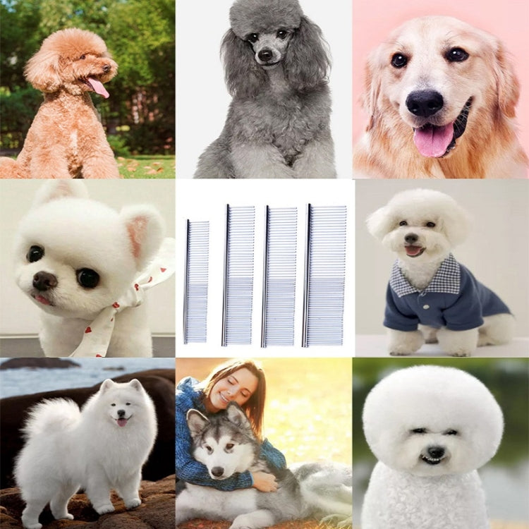 Stainless Steel Pet Comb Pet Hair Comb, Specification: L by bashfashion