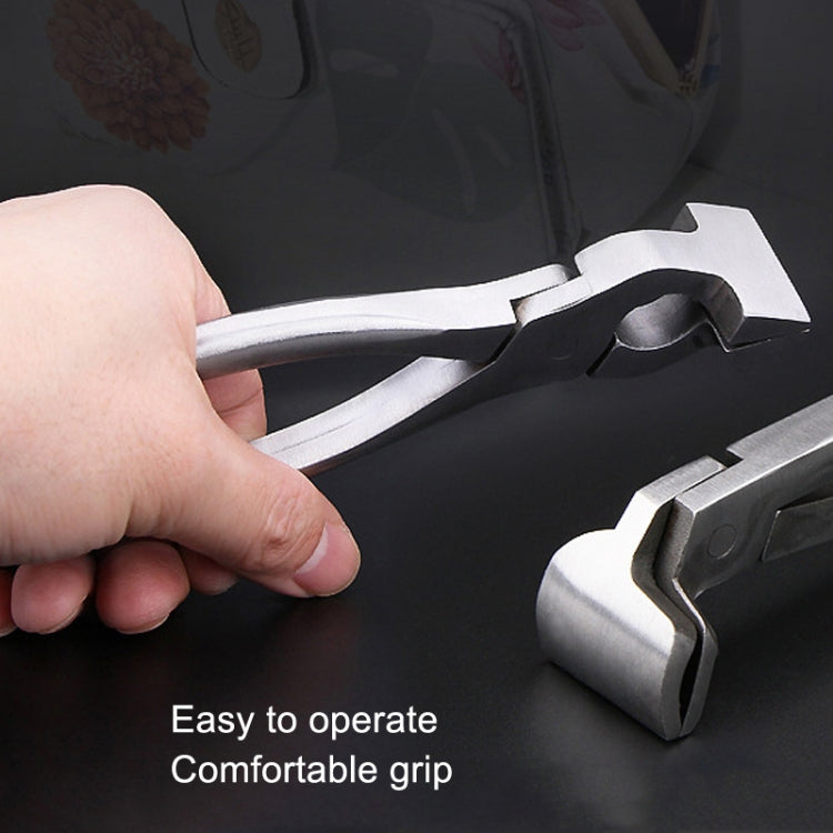 Leather Flat Pliers Hemming Pliers Handmade DIY Tools For Bags and Shoes(Straight Head) by bashfashion