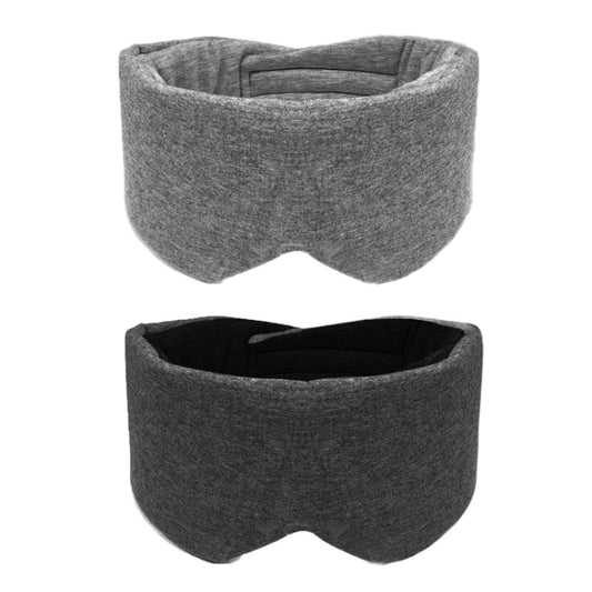 Oversized Cotton Breathable Blackout Sleep Eye Mask(Black) by bashfashion
