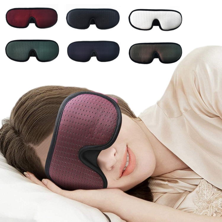 3D Breathable Shading Eye Protection Sleep Eye Mask(Purple Red) by bashfashion