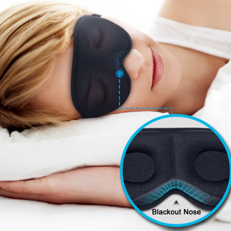 3D Breathable Shading Three-Dimensional Nose Wing Integrated Eye Mask(1021) by bashfashion