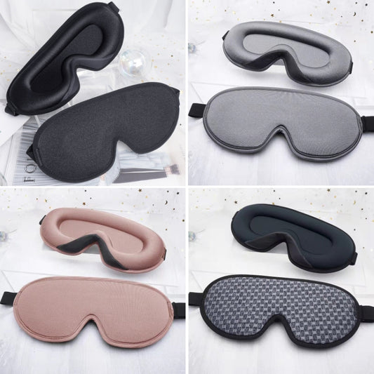 Three-Dimensional Breathable Hollow Sleep Shading Eye Mask, Specification: Gray by bashfashion