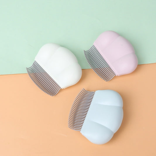 Pet Hair Removal Shell Comb Cat Tickling Massage Comb(Blue) by bashfashion