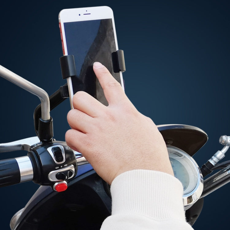 YY02 Bicycle Motorcycle Electric Vehicle Universal Mobile Phone Holder, Style: Car Handle Model by bashfashion