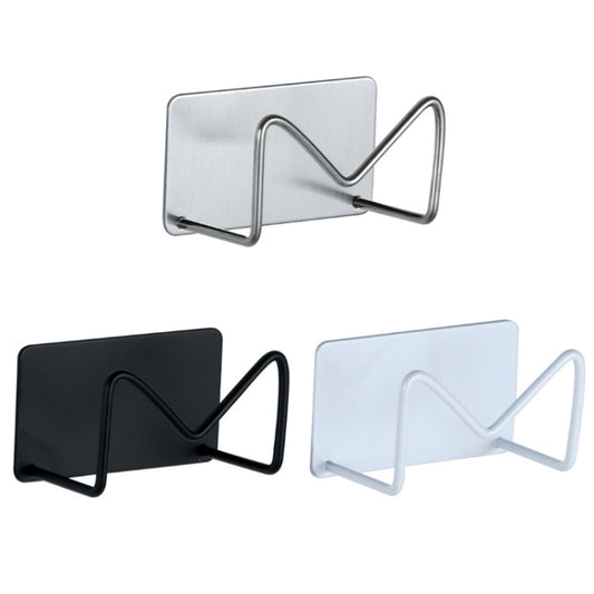 304 Stainless Steel Sponge Rack Sink Drain Rack, Color: Large Baking White by bashfashion