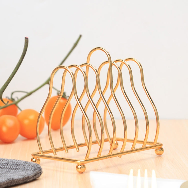 2 PCS Home Kitchen Small Bowls Dish Storage Drain Rack(Gold) by bashfashion