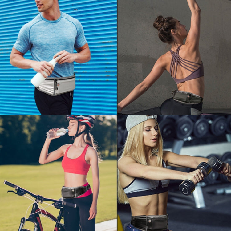 Outdoor Marathon Sports Waterproof Waist Bag(Silver) by bashfashion