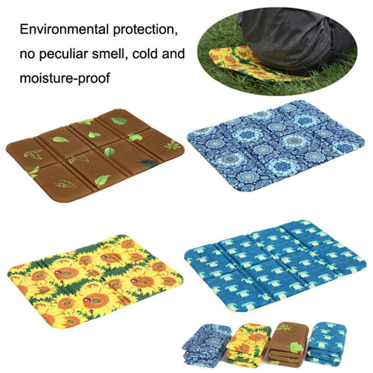 Portable Dirty Park Folding Picnic Mat Moisture-proof and Cool Cushion(Sunflowers) by bashfashion