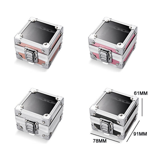 Nail Polishing Head 25 Holes Display Stand Dustproof Storage Box(Aurora) by bashfashion