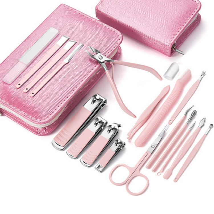 Stainless Steel Nail Clipper Set Beauty Eyebrow Trimmer, Color: 6 PCS/Set (Pink) by bashfashion