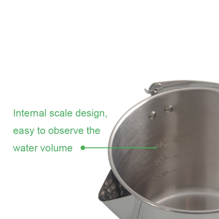 CW-307 Portable Stainless Steel Picnic Cooker Kettle Teapot Hanging Pot(Silver) by bashfashion