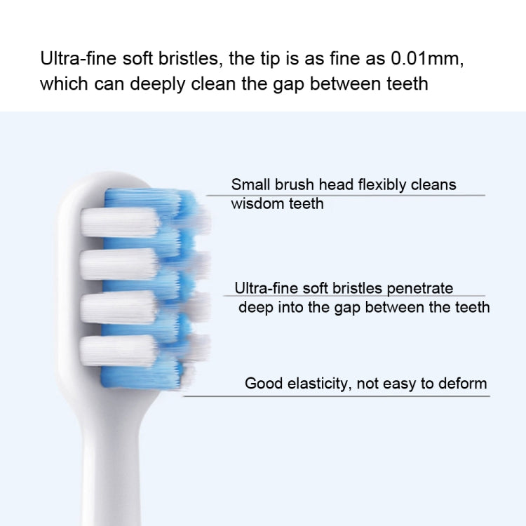 3 PCS For DR. Bei Electric Toothbrush Replacement Head(Sensitive Type) by bashfashion