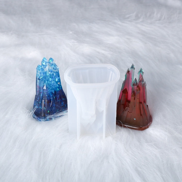 D581 DIY Crystal Drops 3D Castle Silicone Mold by bashfashion