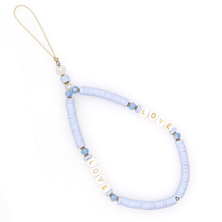 Geometric Letter Soft Pottery Mobile Phone Lanyard Anti-lost Phone Chain(RT-K210065D) by bashfashion
