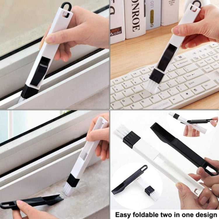 5PCS / Set Groove Cleaning Brush Multi-tool Household Door and Window Brush(White) by bashfashion