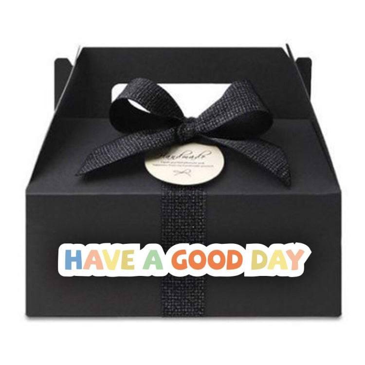 Rainbow Thank You Sticker Gift Box Seal Sticker by bashfashion