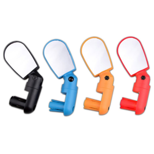 2 Pairs Adjustable Bicycle Flat Rearview Mirror Cycling Accessories(Red) by bashfashion