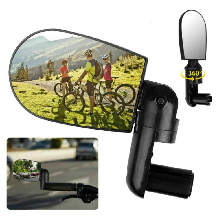 2 Pairs Adjustable Bicycle Flat Rearview Mirror Cycling Accessories(Red) by bashfashion
