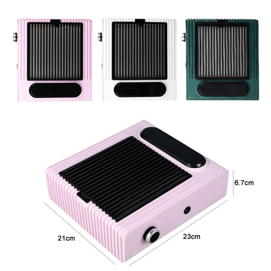 80W Adjustable Speed High Power Nail Vacuum Cleaner, Specification: EU Plug (Pink) by bashfashion