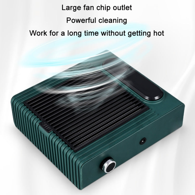 80W Adjustable Speed High Power Nail Vacuum Cleaner, Specification: EU Plug (Green) by bashfashion