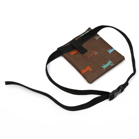 Pet Training Bag Outdoor Snack Bag Dog Food Waist Bag(Brown) by bashfashion