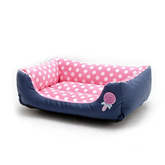 Cartoon Pet Kennel Square Cushion For Small And Medium Pet, Specification: S(Pink) by bashfashion