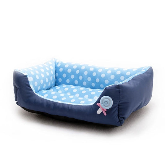 Cartoon Pet Kennel Square Cushion For Small And Medium Pet, Specification: S(Blue) by bashfashion