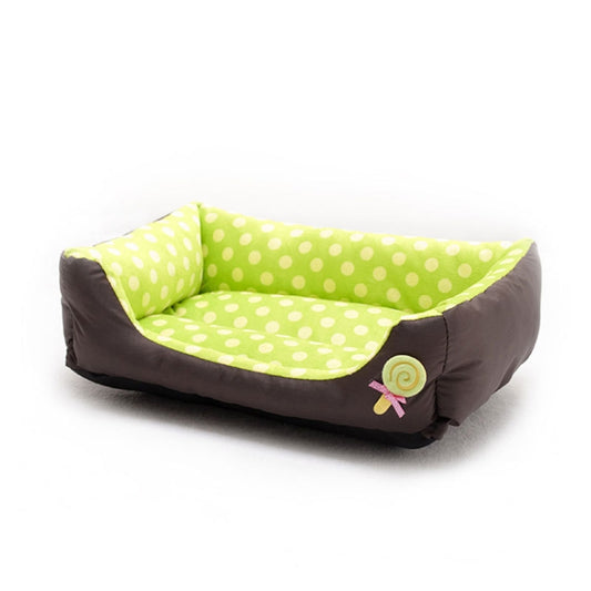Cartoon Pet Kennel Square Cushion For Small And Medium Pet, Specification: S(Green) by bashfashion