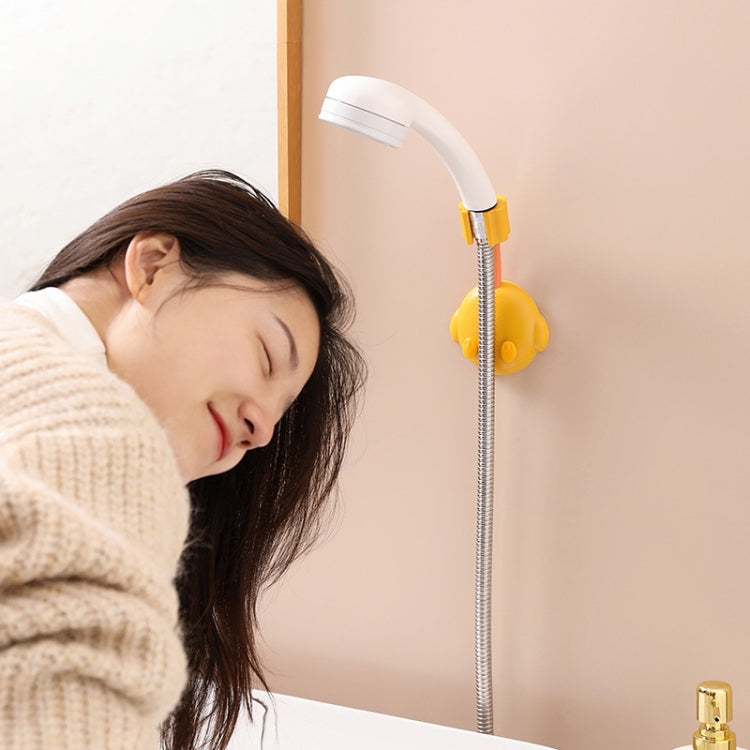 JM049 Cartoon Shower Rack Universal Adjustment Shower Base Fixed Device(Yellow) by bashfashion