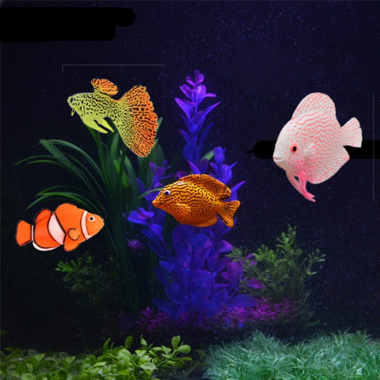 Simulation Luminous Tropical Fish Tank Landscaping Fake Decorations(F01 Pink God Cumilus) by bashfashion