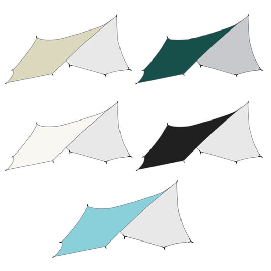 Outdoor Octagonal Curtain Tent Rain and Sun Protection Camping Sunshade Pergola, Color: Khaki by bashfashion
