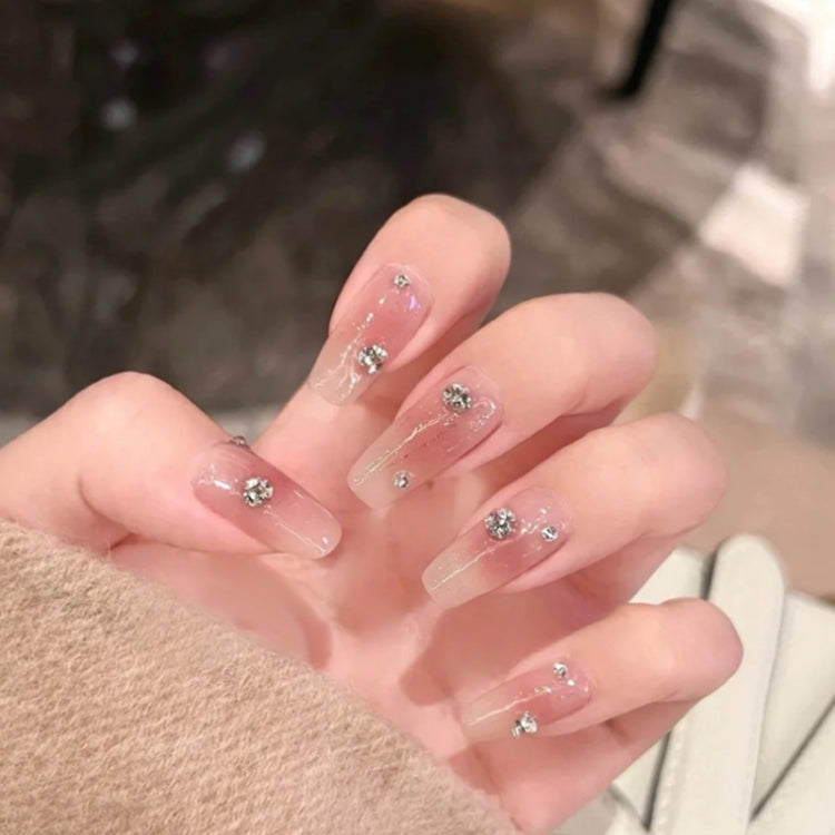 2 Sets Nail Art 6 Grid Pointed Bottom Diamond Nail Jewelry, Specification: 10 Colorful by bashfashion