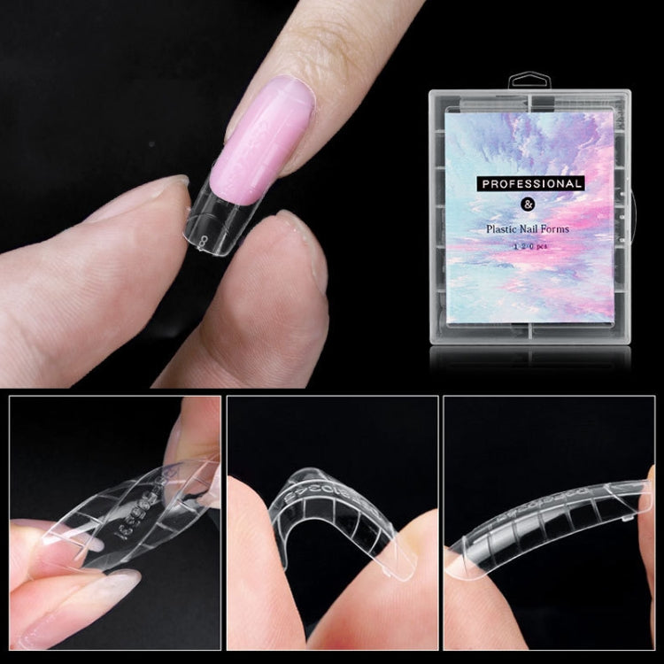 2 Boxes Nail Crystal Rapid Light Therapy Extension Nail Model, Shape: 120 PCS 06 by bashfashion