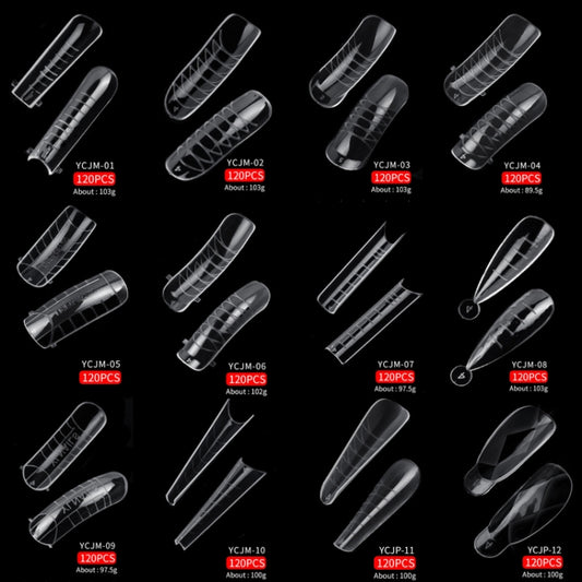 2 Boxes Nail Crystal Rapid Light Therapy Extension Nail Model, Shape: 120 PCS 11 by bashfashion