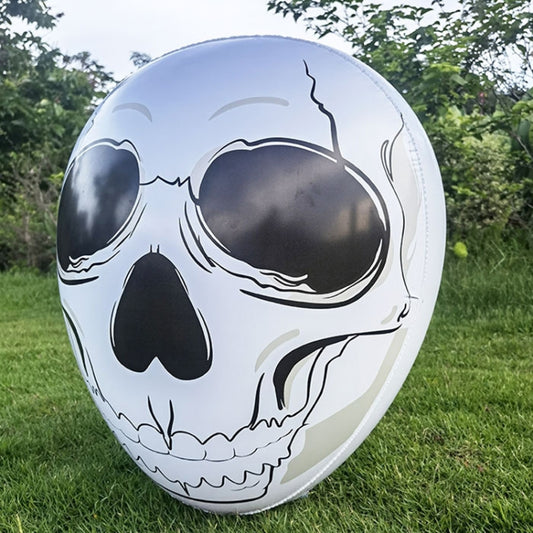 Halloween Bar Haunted House Shopping Mall Inflatable Decoration, Size: 55cm Glowing Skull by bashfashion