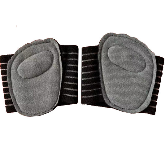 2 Pairs Magnetic Massage Forefoot Pad SBR Velvet Cloth Health Insole(Grey) by bashfashion