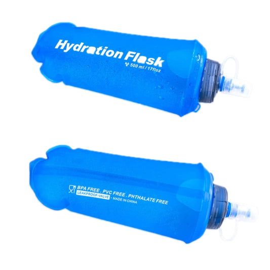 Outdoor Running Sports TPU Folding Soft Water Bag(500ml) by bashfashion