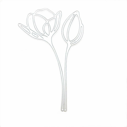 Tulip Petals Handicraft Embossing Cutting Die by bashfashion